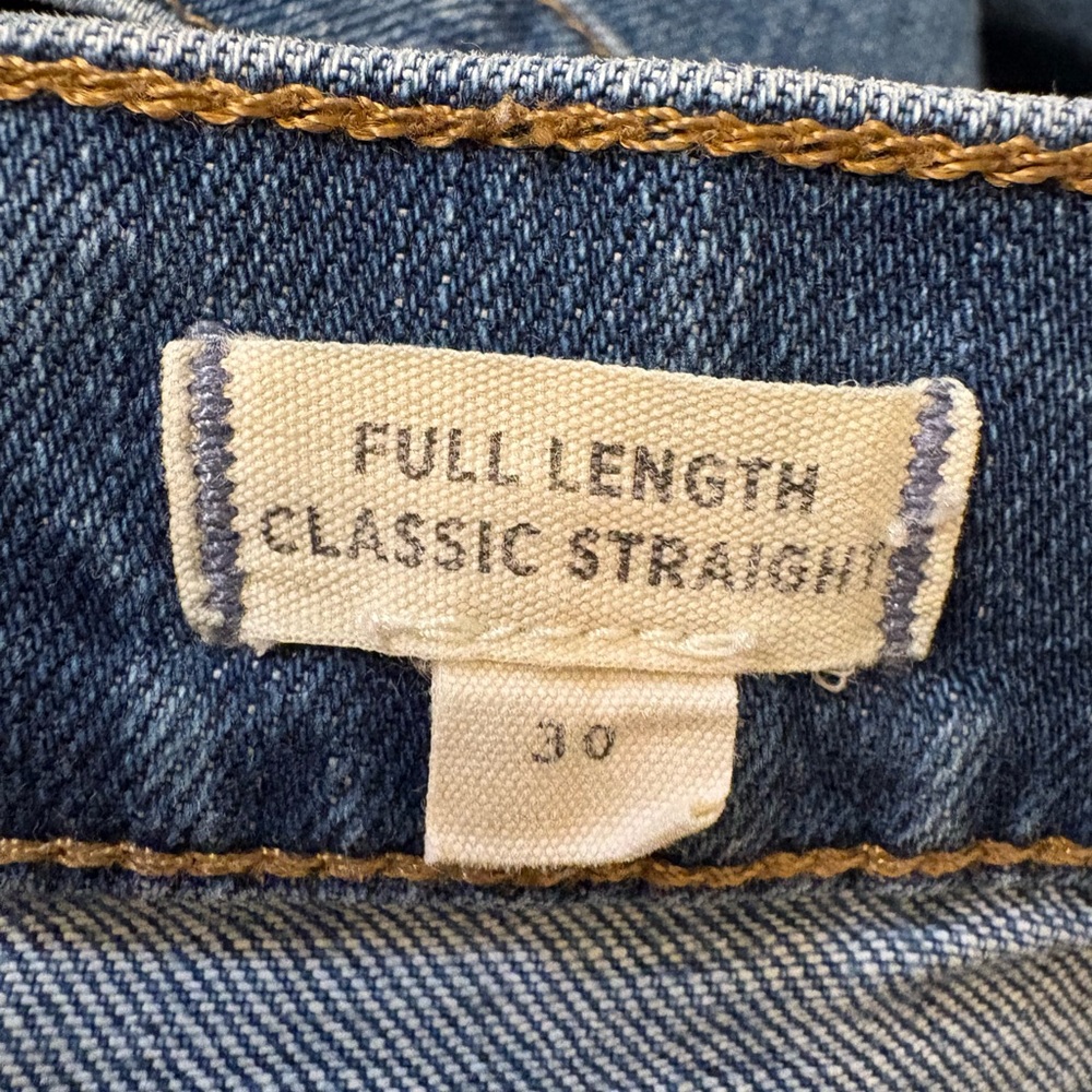 NWOT Madewell Classic Straight Full-Length Jeans in Marfield Wash Women’s 30 - Picture 10 of 13